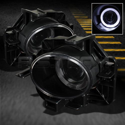 Smoke 07-09 altima 10-12 base hybrid 4dr halo projector fog lights w/switch+bulb