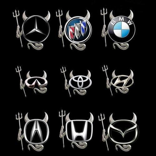 Chrome 3d devil emblem sticker all makes & models new. ford, dodge, chevy, honda