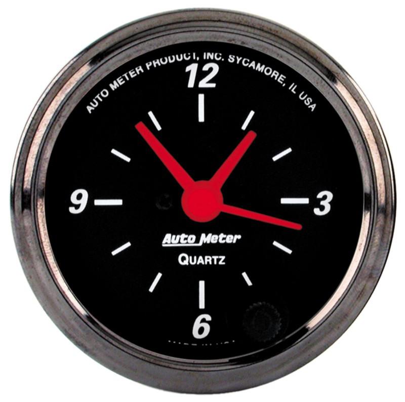 Auto meter 1485 designer black; clock