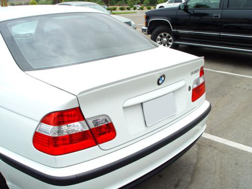 Usa 1999-05 bmw e46 3 series 4d m3 unpainted trunk lip spoiler wing free ship