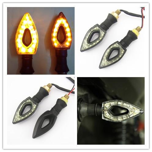 Universal flushmount turn signals led indicators for kawasaki ninja klr zx mule