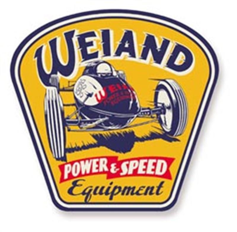 Weiand 10004wnd weiand metal power/speed sign