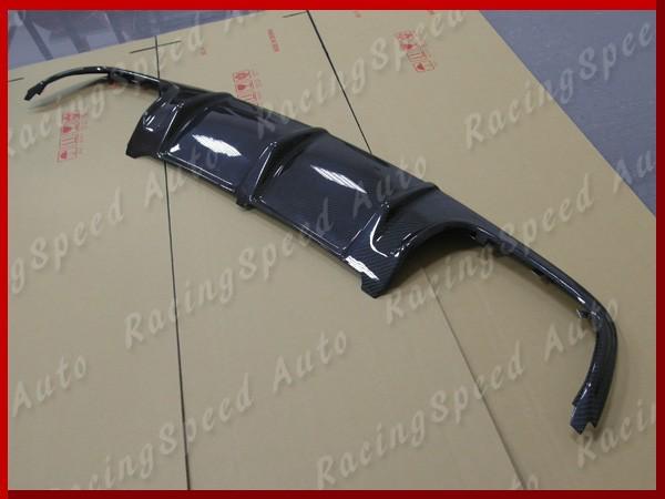 08-11 mercedes-benz w204 c300 c350 sedan carbon fiber amg style rear diffuser