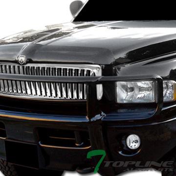 Chrome vertical sport front hood bumper grill grille abs 94-01 dodge ram truck