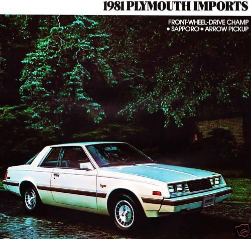 1981 plymouth brochure-champ-sapporo-arrow pickup