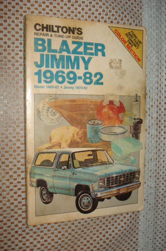 1969-1982 chevy blazer gmc jimmy truck shop manual service book 70 71 72 73 79