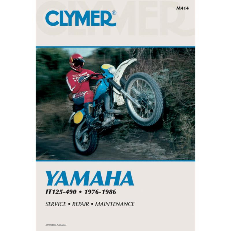 Clymer m414 repair service manual yamaha it125-490 1976-1986