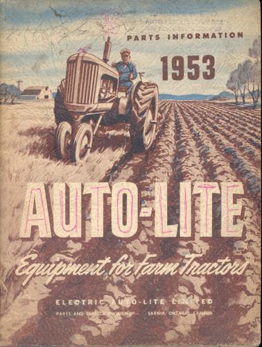 1953 auto-lite - service parts catlaog - 1935 to 1953 farm tractors & implements