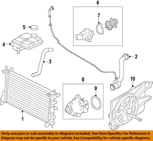 Ford oem 8s4z-8286-a lower radiator hose/radiator coolant hose