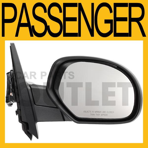 Yukon xl suburban heated mirror no lamp w/o off road rh