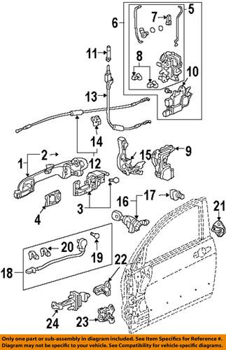 Honda oem 72131sdaa02 front door-lock cable