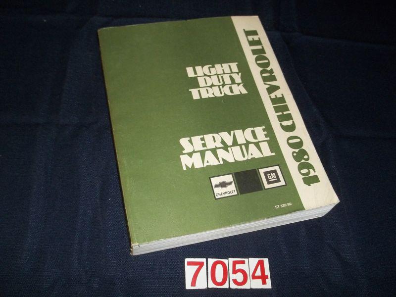 1980 chevrolet pickup van blazer original perhaps never used service manual 80