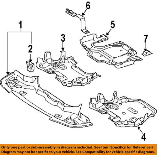 Mercedes-benz-mb oem 2115242430 splash shields-center cover