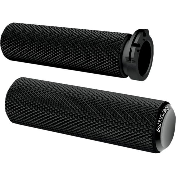 Arlen ness black knurled fusion hand grips for 2008-2013 harley touring tbw