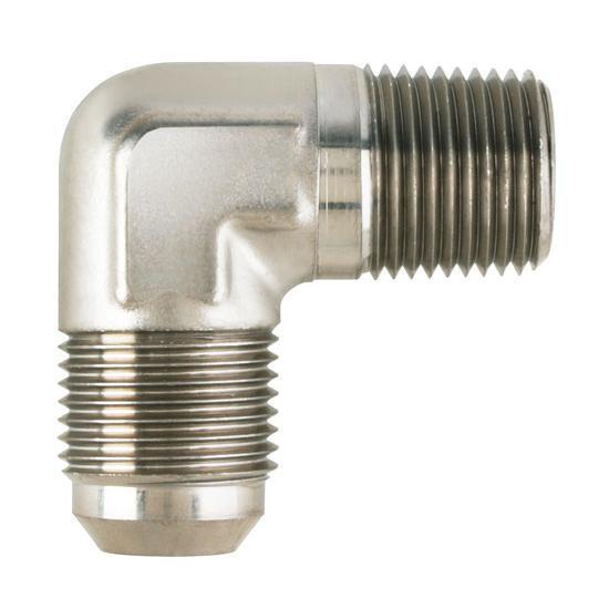 New nickel adapter, male 90° an10 to 1/2" npt pipe