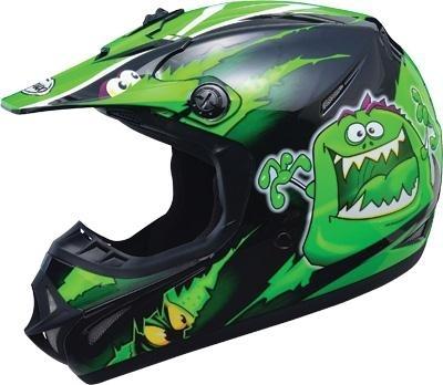 G-max youth gm46y-1 motocross helmet kritter ii green/black large l