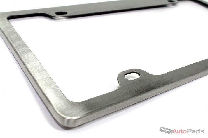 Real brushed aluminum custom metal license plate frame for auto-car-truck-suv 
