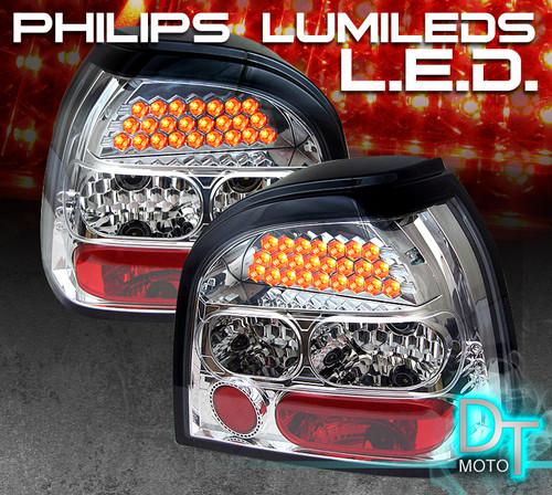 92-98 vw golf mk3 philips-led perform clear tail lights lamps left+right