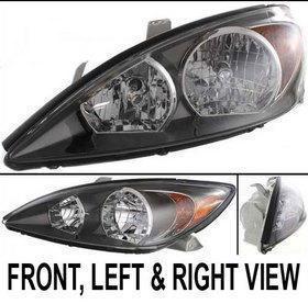 Clear lens new head lamp with bulbs left hand halogen lh driver side 81150aa070