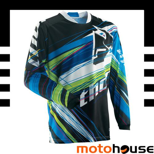 Thor mens phase vented wire jersey mx offroad dirt motocross blue black green 