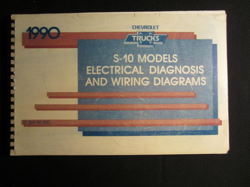 1990 chevrolet s-10 truck electrical diagnosis wiring diagrams service manual 