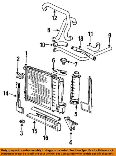 Bmw oem 11531720524 radiator-lower hose