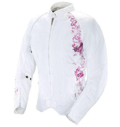 Womens ladies joe rocket heart breaker 2 white jacket s small