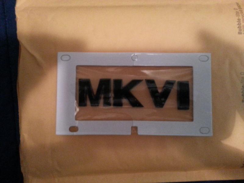 Volkswagen gti jetta mkvi black rear badge