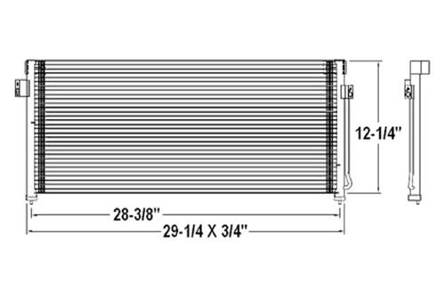 Replace cnddpi3262 - 1997 subaru legacy a/c condenser car oe style part