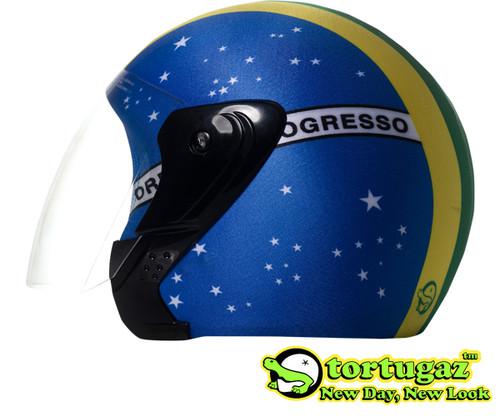 Brasil open face fashion helmet cover by tortugaz free shipping