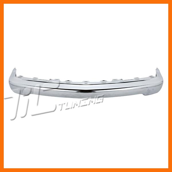 98-04 chevy s10 pickup front bumper face bar gm1002369 chrome wo ls appearance