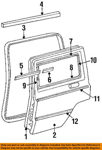 Jeep oem 55175838ab exterior-rear-reveal molding