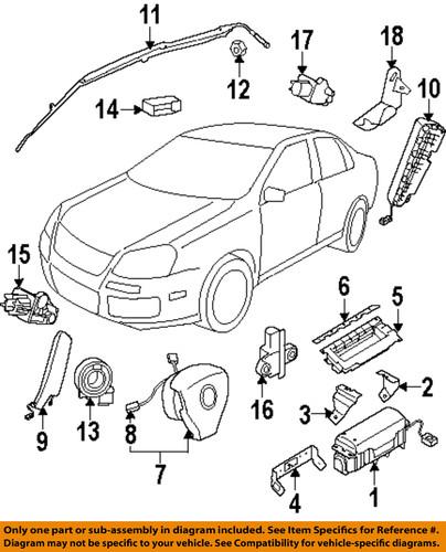 Volkswagen oem 1k0909606d air bag-side impact sens