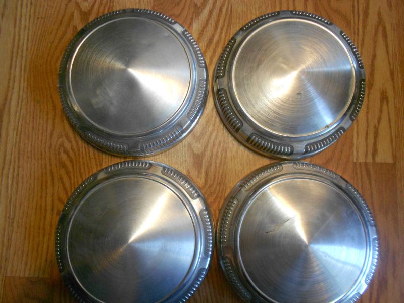 Mopar dodge poverty dogdish hubcaps set 4 oem 14 15 factory caps original  oem