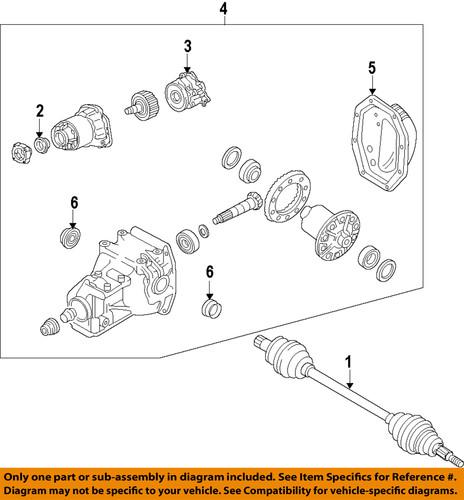 Mazda oem zzca27165 differential pinion seal/seal, pinion