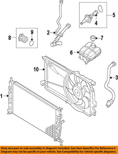 Mazda oem lf8b15025h engine cooling fan assembly/radiator fan motor