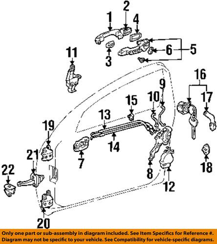 Toyota oem 6861842010 front door-check strap bracket