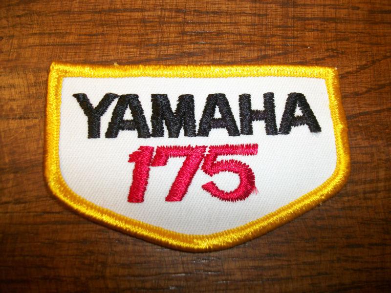 Yamaha 175 patch vintage embroidered 1970s nos dt175 ct175  mx175 mx 