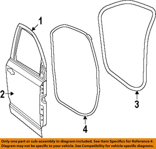 Dodge oem 5076745ab door outer panel-outer panel