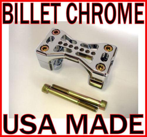 Joker machine chrome bridge 900 handlebar risers clamps harley bobber chopper