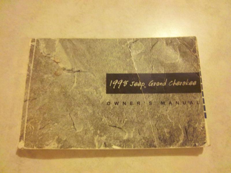 1998 jeep grand cherokee owners manual