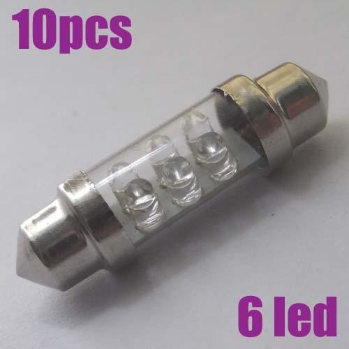 10x white smd 6 led car light corner parking light 35mm