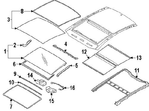 Kia 816743s000 genuine oem factory original side cover