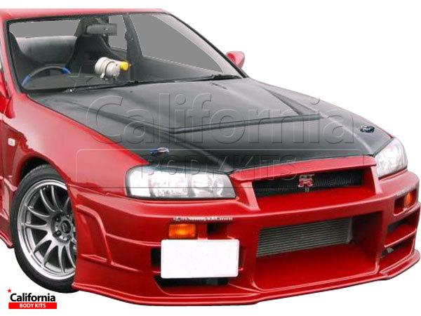 Cbk frp brac r324 wide body front bumper kit auto body 2dr nissan skyline r32 89