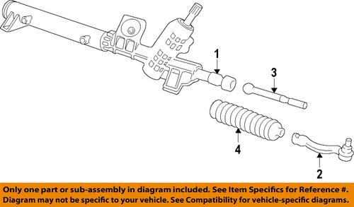 Ford oem 7t4z-3a130-b tie rod/steering tie rod end