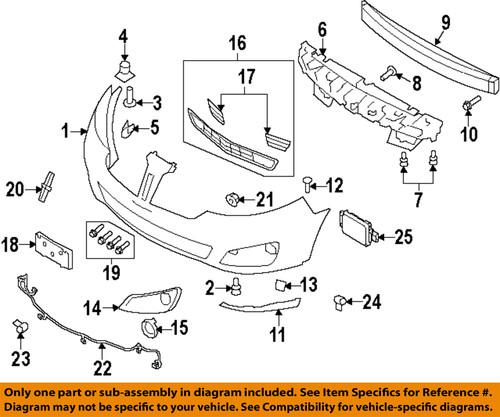 Lincoln oem 8a5z17626ab front bumper-deflector