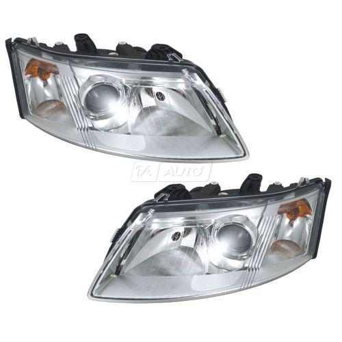 03-07 saab 9-3 halogen headlights headlamps left & right lamp pair set new