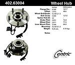 Centric parts 402.63004e front hub assembly