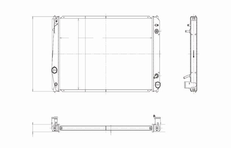 Replacement radiator 2006-2009 toyota rav4 automatic / manual 3.5l v6 1640031430