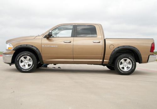 Fender flares - 2009-2012 dodge ram 1500 - smooth - riveted